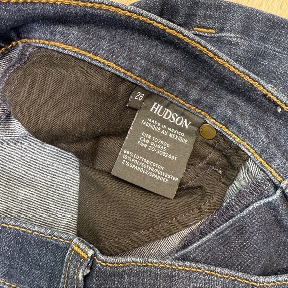 Hudson Jeans Krista Ankle Super Skinny Jeans w/ Raw Hem - Picture 6 of 8